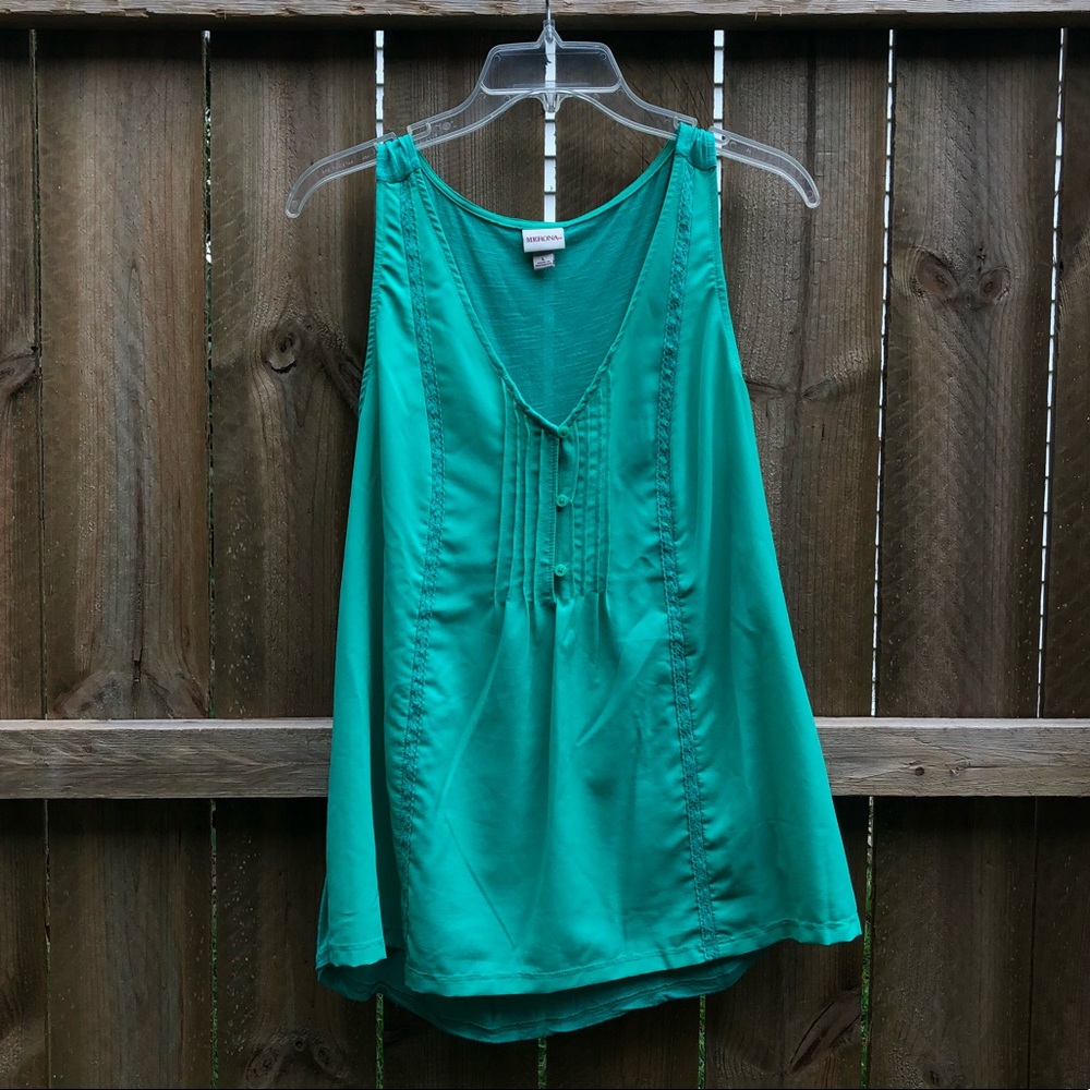 Merona Tank Emerald Green L